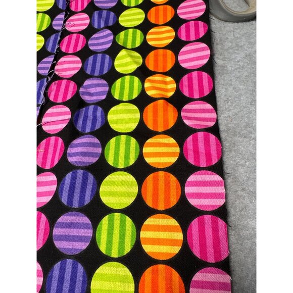 Lakehouse Dry Goods Little Inner Circle Fabric 15"x44" Striped Dots Multicolor C - Picture 5 of 7